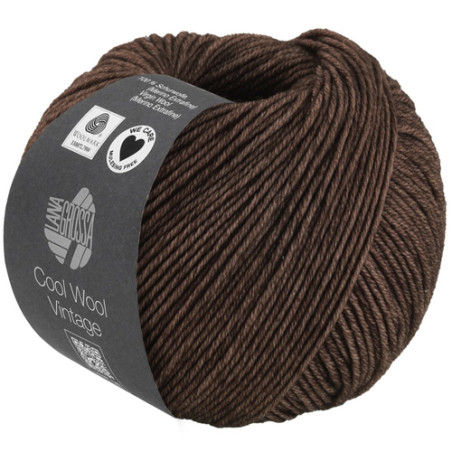 Lana Grossa - Cool Wool Vintage dark brown (7384)