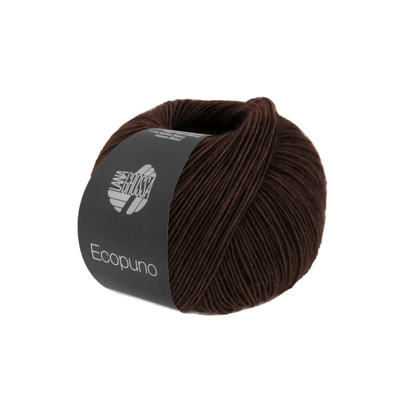 Lana Grossa - Ecopuno brun noir (212)