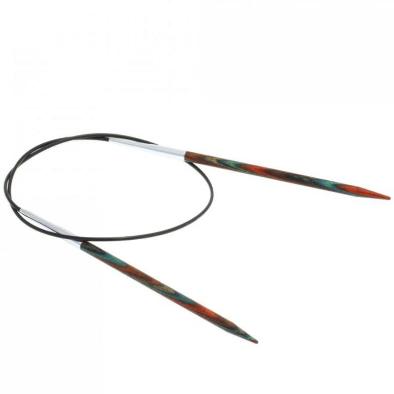 aiguille à tricoter circulaire en bois 60 cm