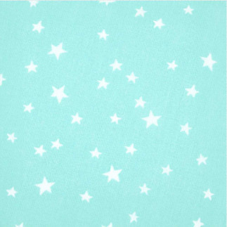 Oilcloth PVC - star mix aqua