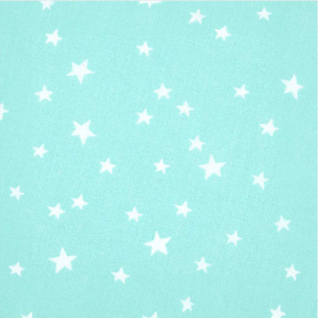 Oilcloth PVC - star mix aqua