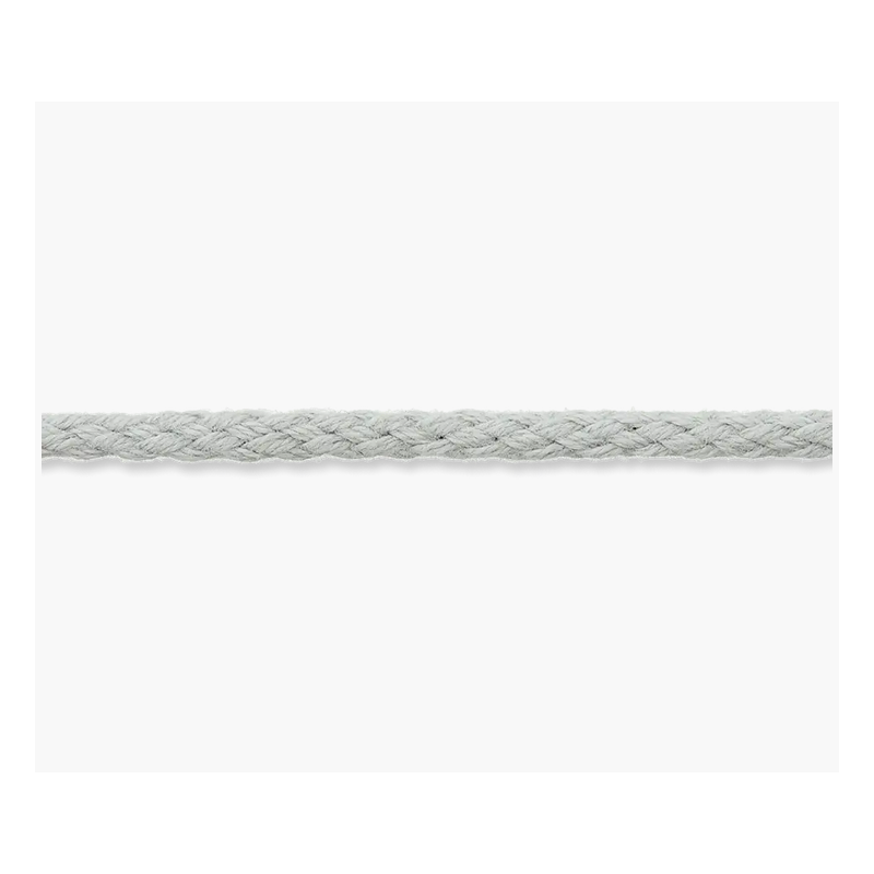 Cordon coton tissé 5 mm gris clair (uk76)