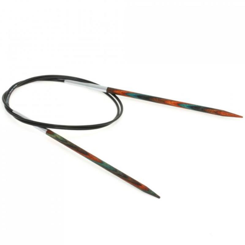 Aiguille à tricoter circulaire en bois 80 cm