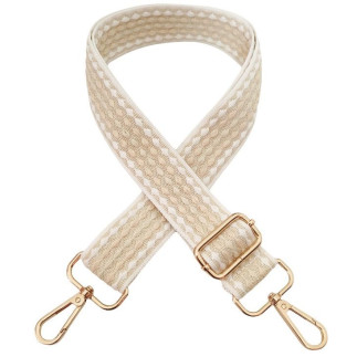 Finished bag strap - Dotlines light beige