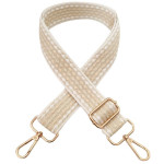 Finished bag strap - Dotlines light beige