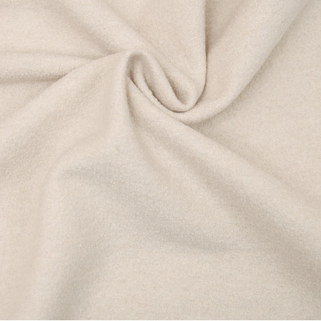 Merino boiled wool ecru