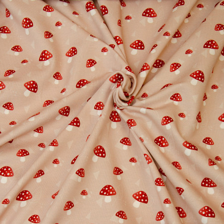 sweatshirt - Mrs Mint for Hilco Forest Magic Mushrooms beige