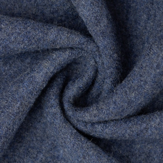 Mérinos - laine bouillie - mélange bleu marine