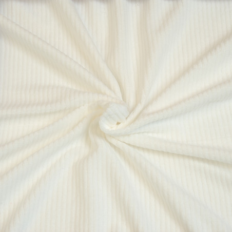 Jersey corduroy - Beluga off-white