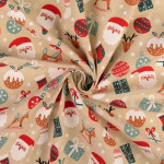 Canvas - Santa claus beige