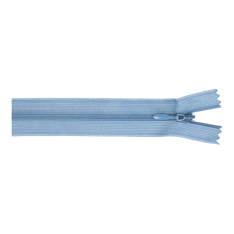 Fermeture éclair invisible - 60 cm - bleu fumée (235)