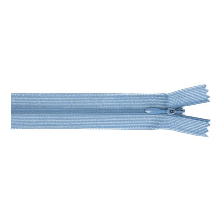 Fermeture éclair invisible - 60 cm - bleu fumée (235)