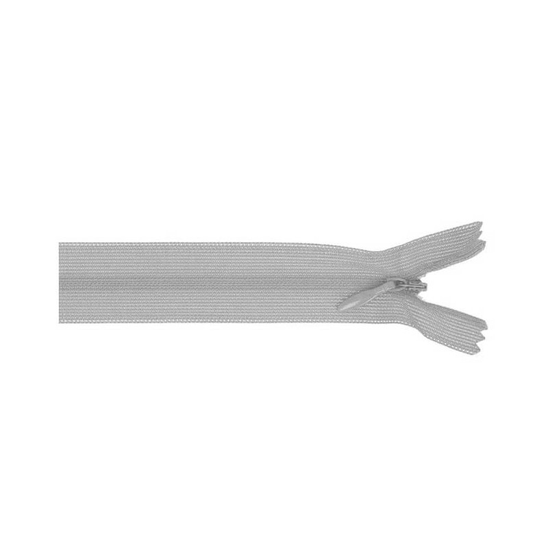 Invisible zipper - 60cm - grey (004) Invisible zipper - 60cm - grey (004)