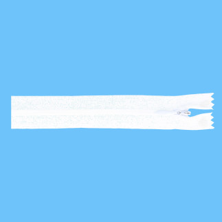 Fermeture éclair invisible - 60 cm - blanche (009)