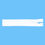Fermeture éclair invisible - 60 cm - blanche (009)