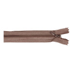 Invisible zipper - 60cm - dark brown (881) Invisible zipper - 60cm - dark brown (881)