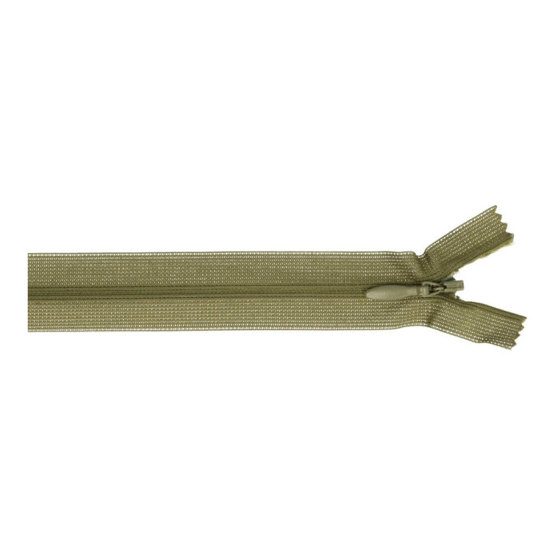 Nahtverdeckter Reissverschluss - 60cm - army (831)