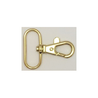 Karabiner 32mm gold oval