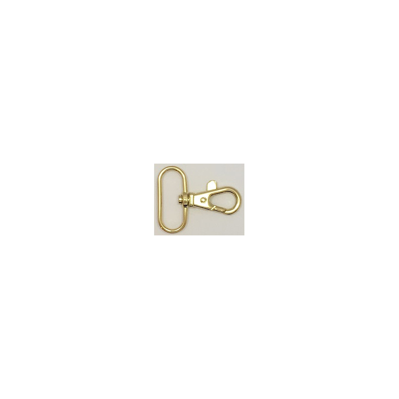 Snap hook 32mm gold oval