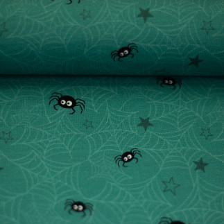 Jersey - Bruce & Friends Spider teal by Mrs Mint Design