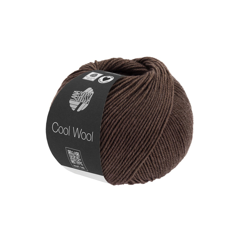 Lana Grossa - Cool Wool melange kaffeebraun (1435)