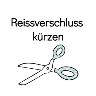 Shorten zipper