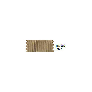 Ripsband - 10 mm, brun clair 639
