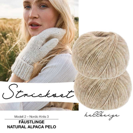 copy of Strickset - Loop Alpaca Pelo - zartbeige