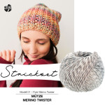 Strickset - Mütze Twister - grau