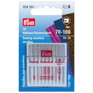 Prym sewing machine needles Standard Jersey , Universal, Leather (101)