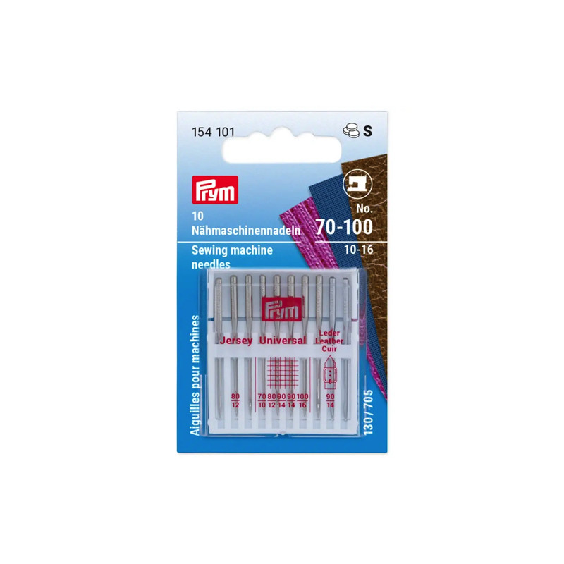 Prym sewing machine needles standard jersey, universal, leather