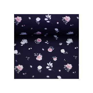 Coton - Roses petites marines