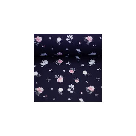 Coton - Roses petites marines