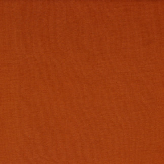 Bords côtes bio lisse terracotta (v23)