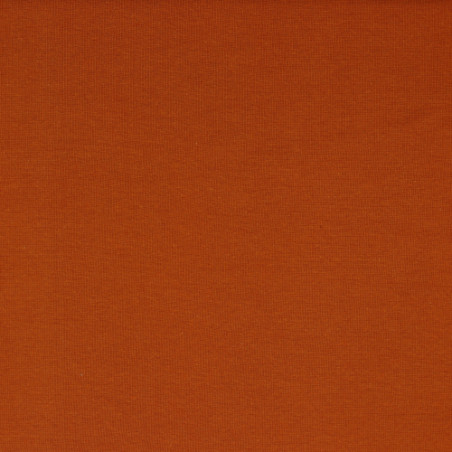 Bords côtes bio lisse terracotta (v23)