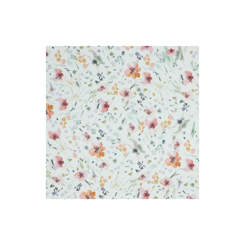 softshell - Fleurs aquarelles blanches