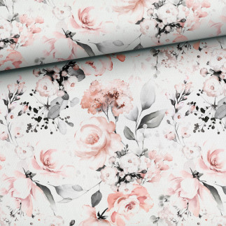 Coton - Wonder Roses écru