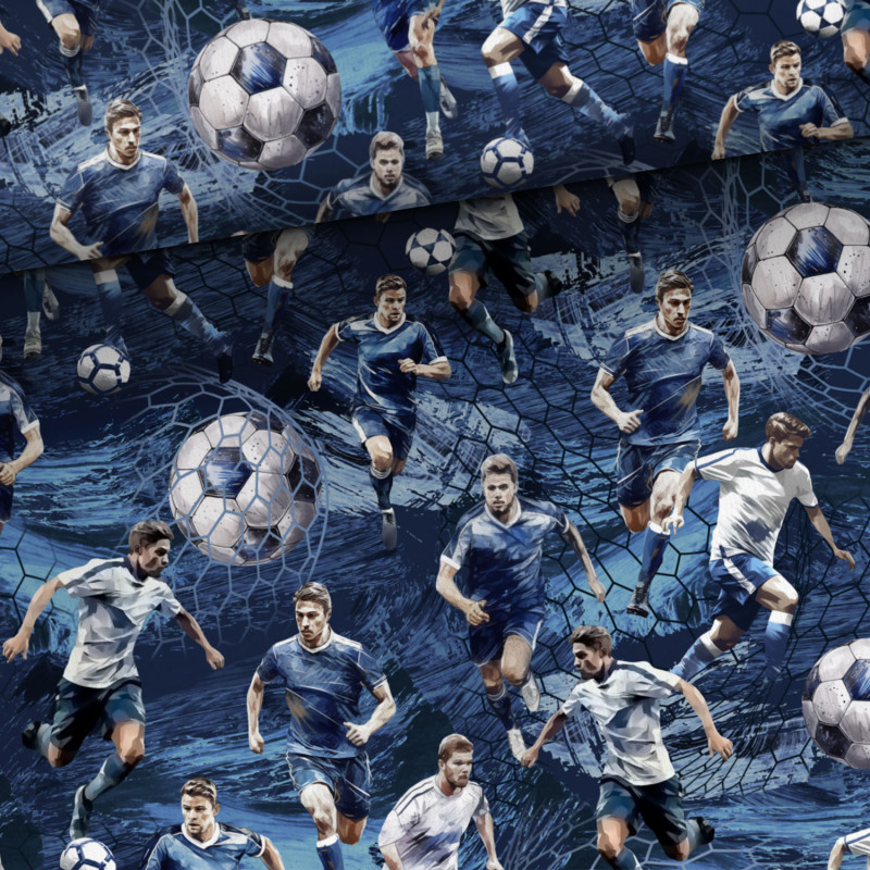 french terry - football player blue