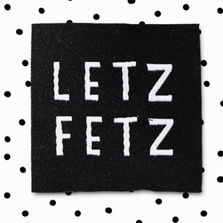 Woven Label - Letz fetz noir