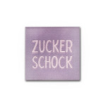 Woven Label - Zuckerschock flieder