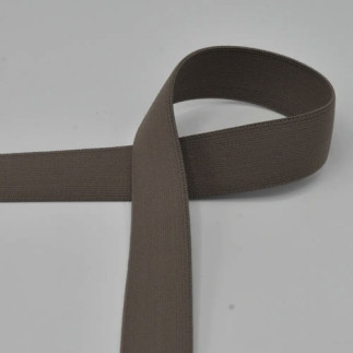 Elastic ribbon - 25mm taupe