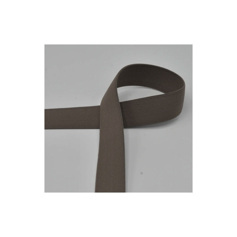 Elastic ribbon - 25mm taupe