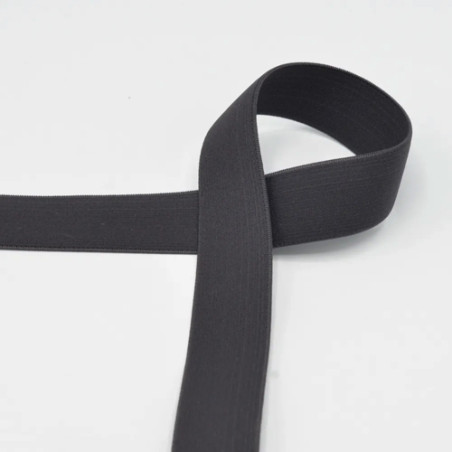 Elastic band - 25mm anthracite (qt)
