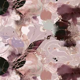 Viscose jersey - Watercolor altrosa