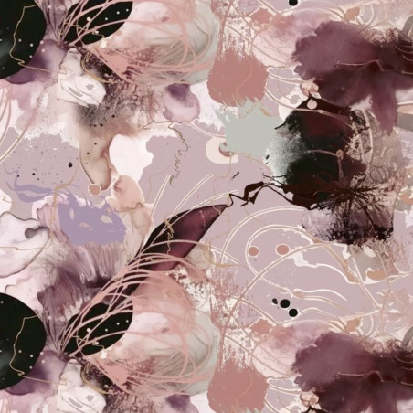 Viscose jersey - Watercolor altrosa