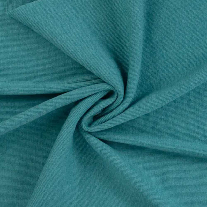 Ribbed cuffs - petrol melange (944)