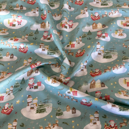 Cotton - Santa on Tour mint
