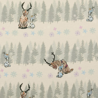 Jersey - Frozen Reindeer ecru