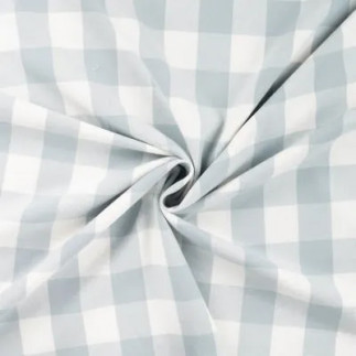 flanelle - Check menthe / blanc