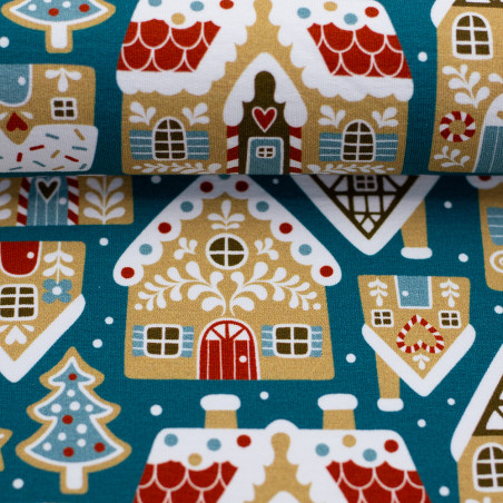Sweat - Holly Gingerbread House petrol